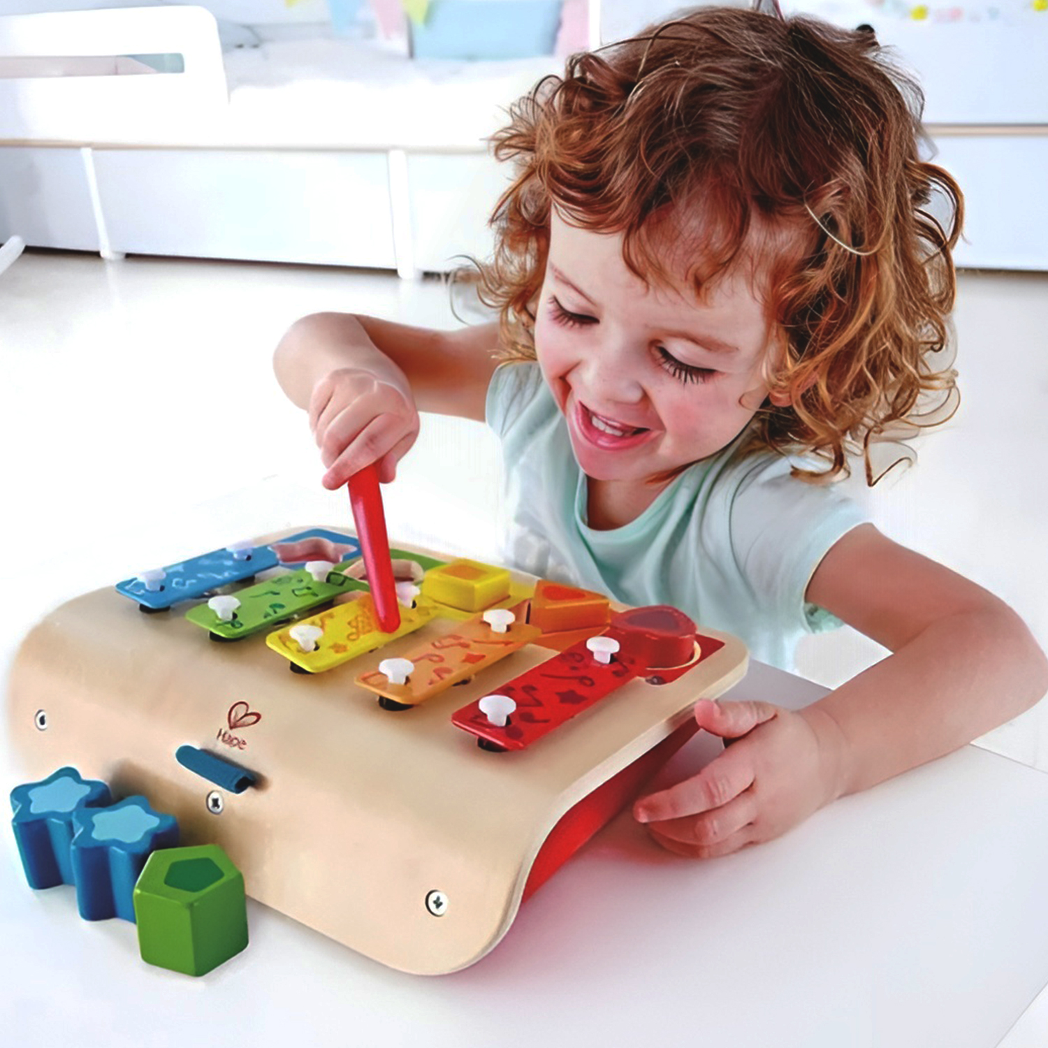 Развивающая музыкальная игрушка Hape Сортер-ксилофон E0334_HP