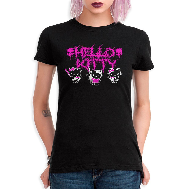 

Футболка женская Design Heroes Hello Kitty - Хелло Китти HEL-654552-1 черная M, Черный, Hello Kitty - Хелло Китти HEL-654552-1