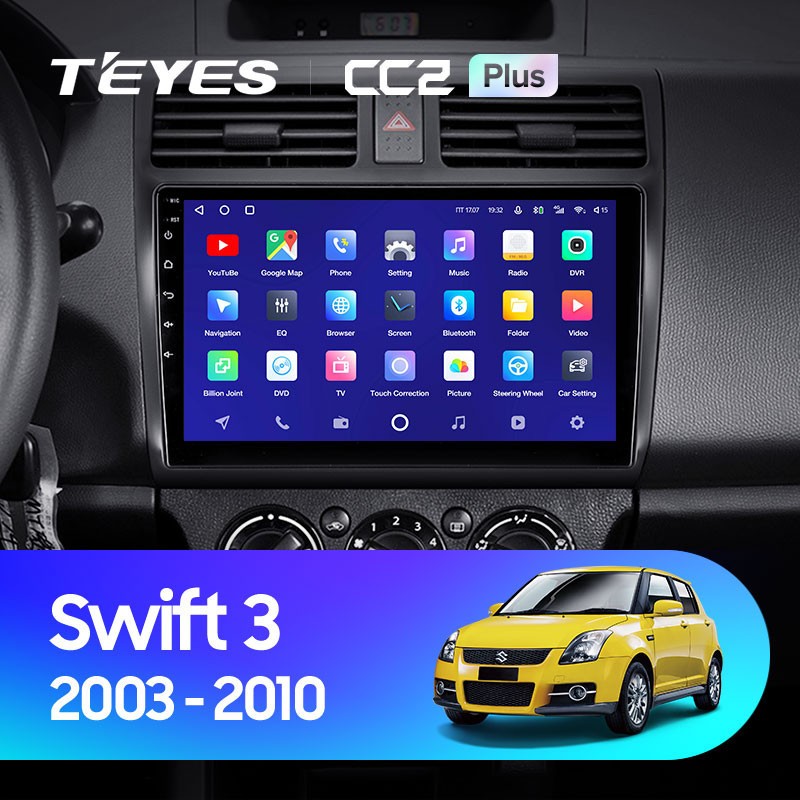 Штатная магнитола Teyes CC2 Plus 6/128 Suzuki Swift 3 (2003-2010)