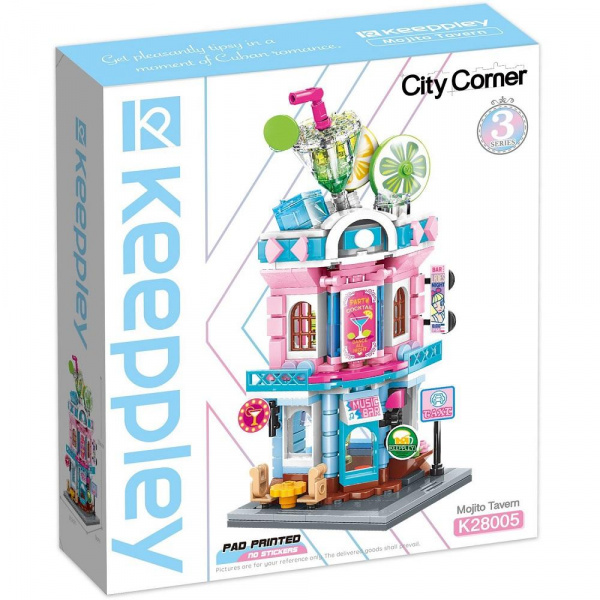 Конструктор Keeppley Кафе серия City Corner, 324 дет конструктор sluban серия розовая мечта прибрежное кафе 289 деталей