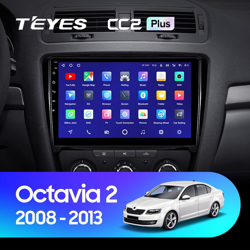 

Штатная магнитола Teyes CC2 Plus 6/128 Skoda Octavia 2 A5 (2008-2013), CC2 Plus