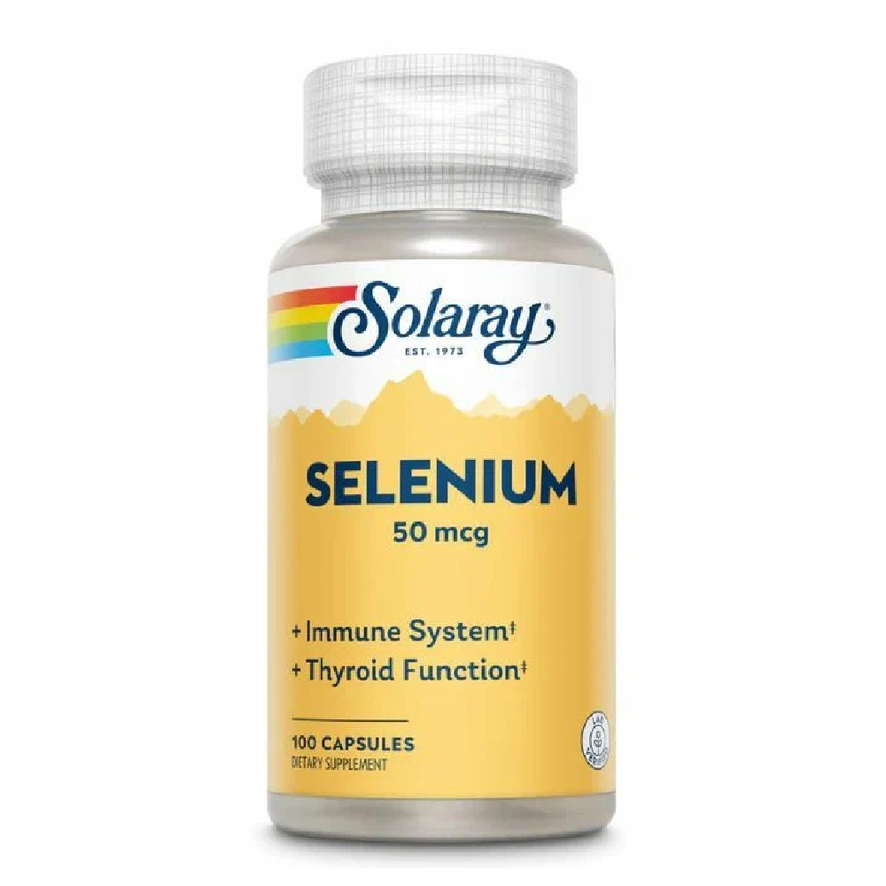 

Селен Solaray Selenium 50 мкг 100 шт, Selenium 50, 100ct 50mcg