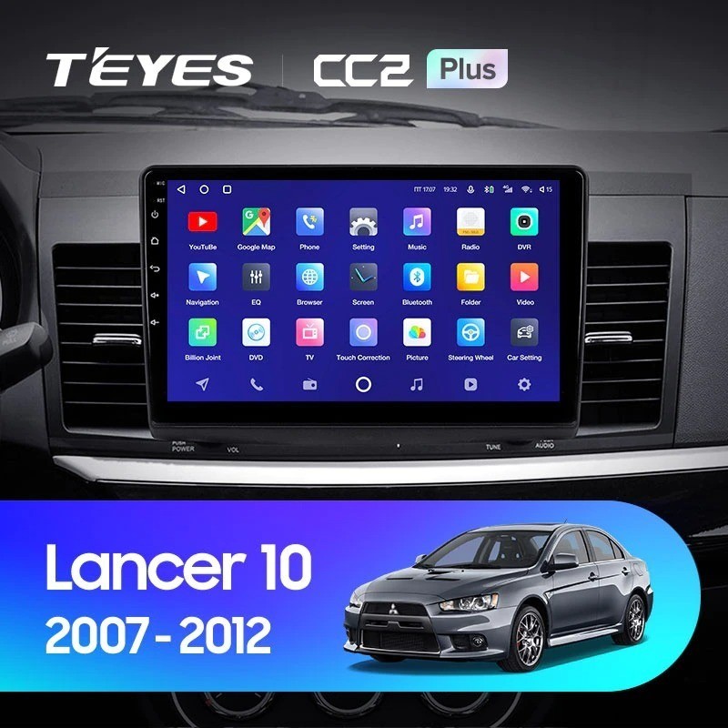 Штатная магнитола Teyes CC2 Plus 6/128 Mitsubishi Lancer 10 CY (2007-2012) Тип-A