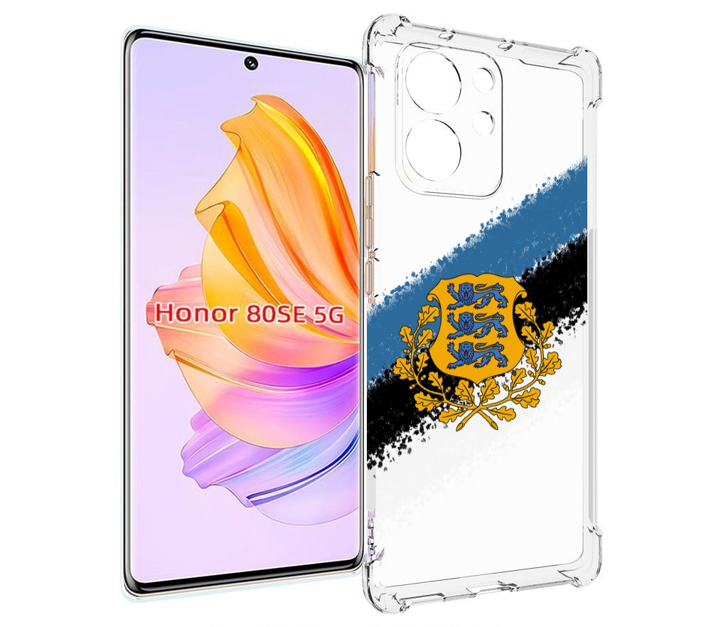 

Чехол MyPads герб флаг эстонии-2 для Honor 80 SE, Прозрачный, Tocco