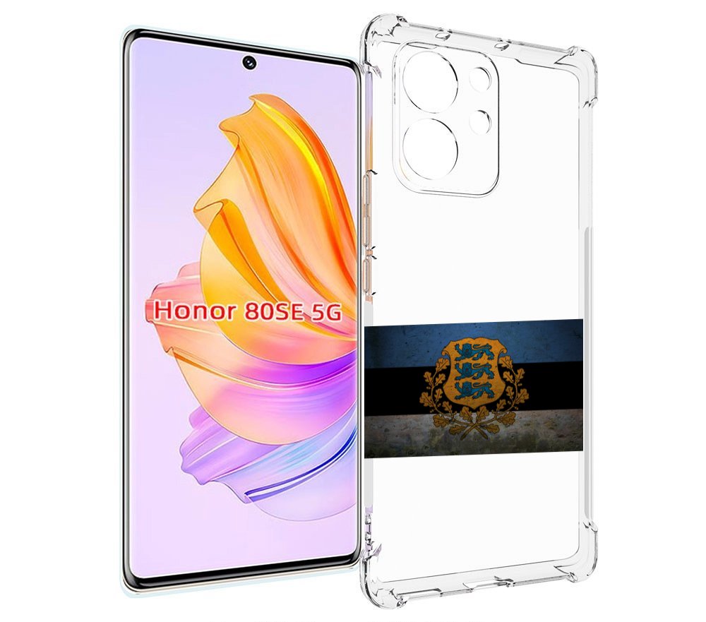 

Чехол MyPads герб флаг эстонии-1 для Honor 80 SE, Прозрачный, Tocco