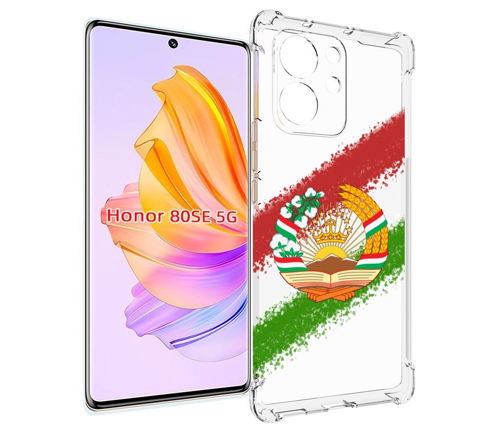 

Чехол MyPads герб флаг Таджикистана для Honor 80 SE, Прозрачный, Tocco