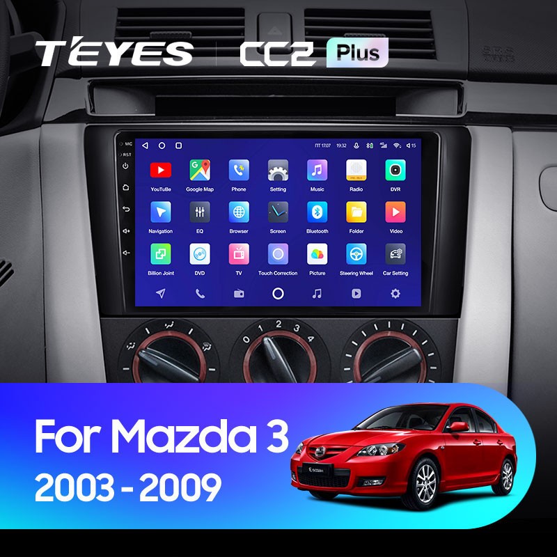 Штатная магнитола Teyes CC2 Plus 6128 Mazda 3 1 BK 2003-2009 3850000₽