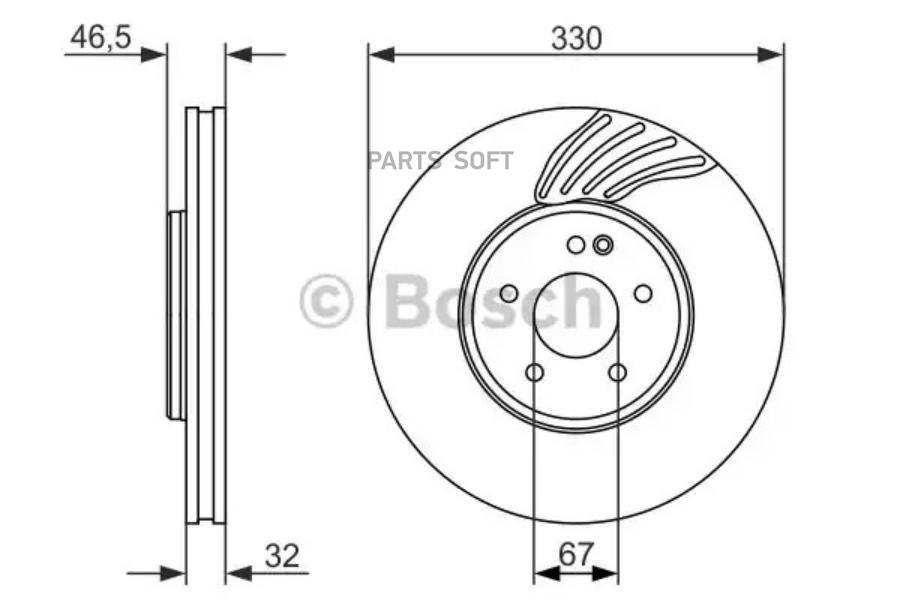 

Диск Тормозной Mercedes E (W210) Передний Вентилируемый (1Шт.) Bosch Bosch арт. 0986479719