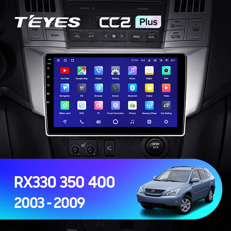 Штатная магнитола Teyes CC2 Plus 6128 Lexus RX300 RX330 RX350 RX400H 2003-2009 3990000₽