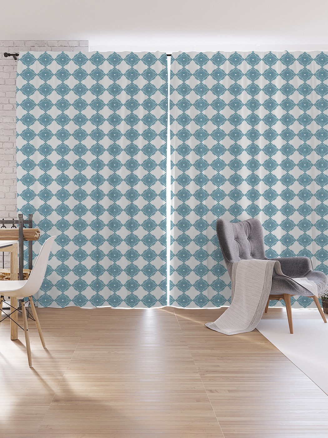 

Шторы под лён JoyArty "Орнаментальное арт деко", серия Oxford DeLux, 340х265 см, Орнаментальное арт деко