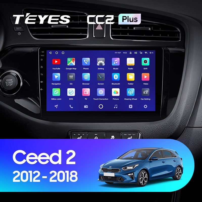 Штатная магнитола Teyes CC2 Plus 6128 Kia Ceed 2 JD 2012-2018 3910000₽