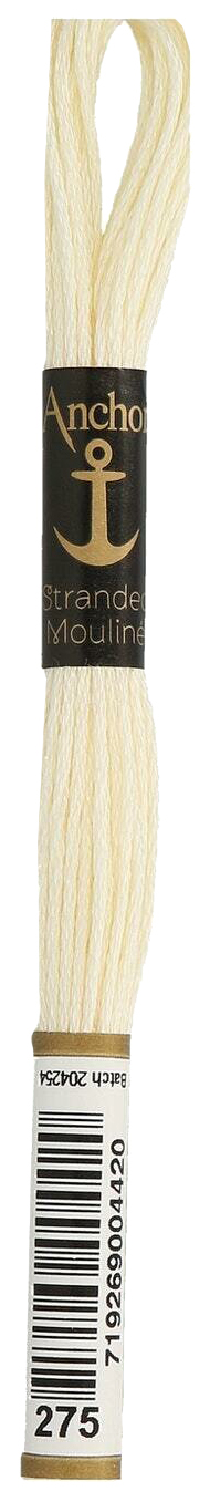 

Нитки мулине Anchor Stranded Cotton 4635000-00275 8 м бежевый, Разноцветный