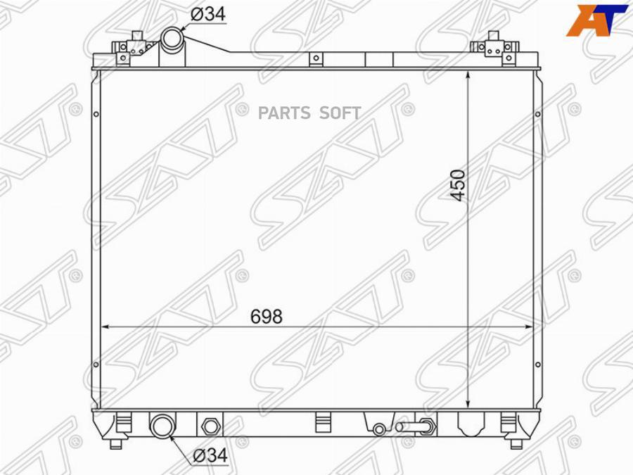 

Радиатор SAT sgsk0006j20a