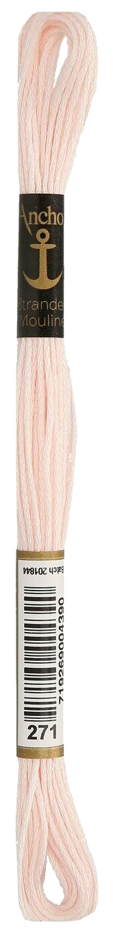 

Нитки мулине Anchor Stranded Cotton 4635000-00271 8 м розовый