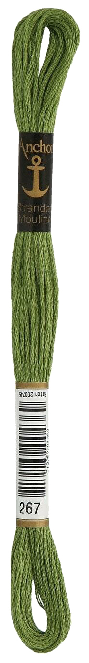 Нитки мулине Anchor Stranded Cotton 4635000-00267 8 м зеленый