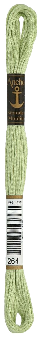 Нитки мулине Anchor Stranded Cotton 4635000-00264 8 м зеленый