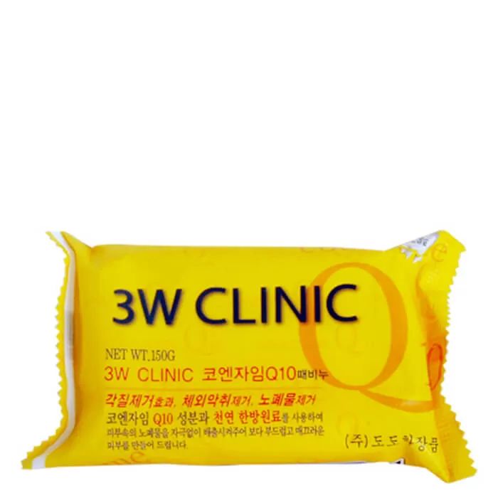 

Мыло кусковое 3W Clinic с коэнзимом Dirt Soap