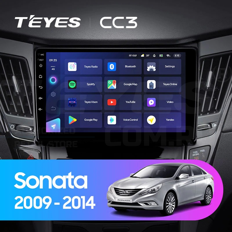 

Штатная магнитола Teyes CC3 4/32 Hyundai Sonata 6 YF (2009-2014) Тип-A, CC3