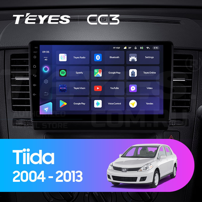 

Штатная магнитола Teyes CC3 4/32 Nissan Tiida C11 (2004-2013) F1, CC3