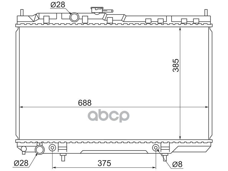 

Радиатор Nissаn Аlмеrа Сlаssiс В10 06- SAT ns0001b10