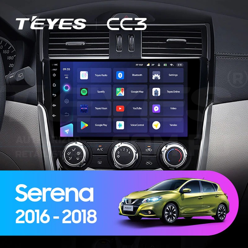 

Штатная магнитола Teyes CC3 4/32 Nissan Serena (2016-2019) Тип-A, CC3