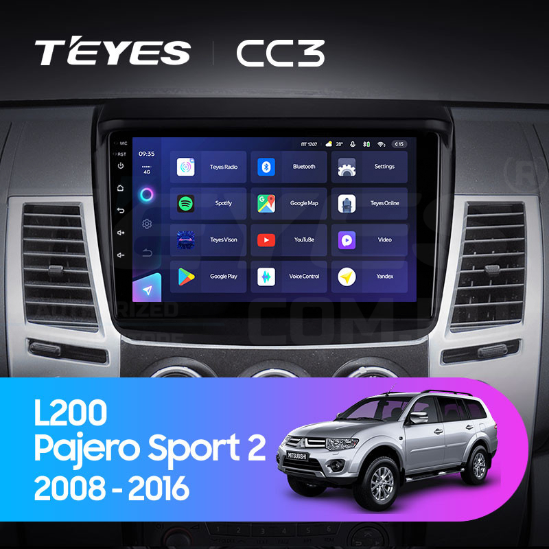 Штатная магнитола Teyes CC3 432 Mitsubishi Pajero Sport 2 2008-2016 35300₽