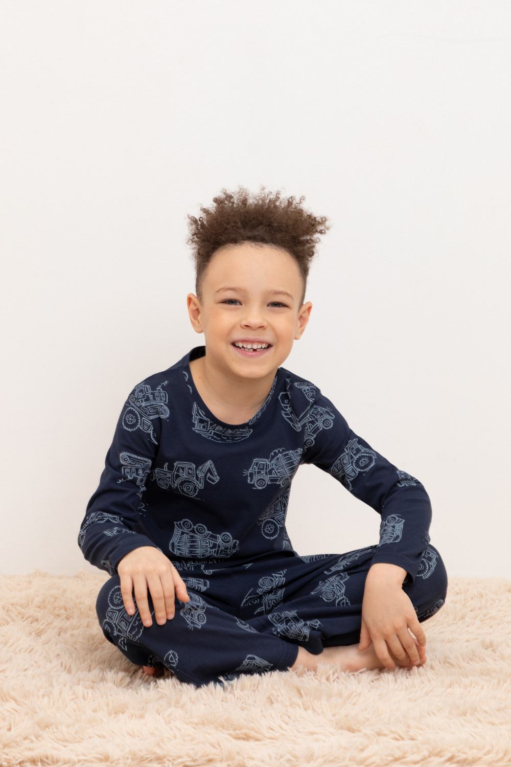 

Пижама детская CROCKID М 1303-1, М 3702, морской синий, дорожная техника, 134, М 1303-1, М 3702