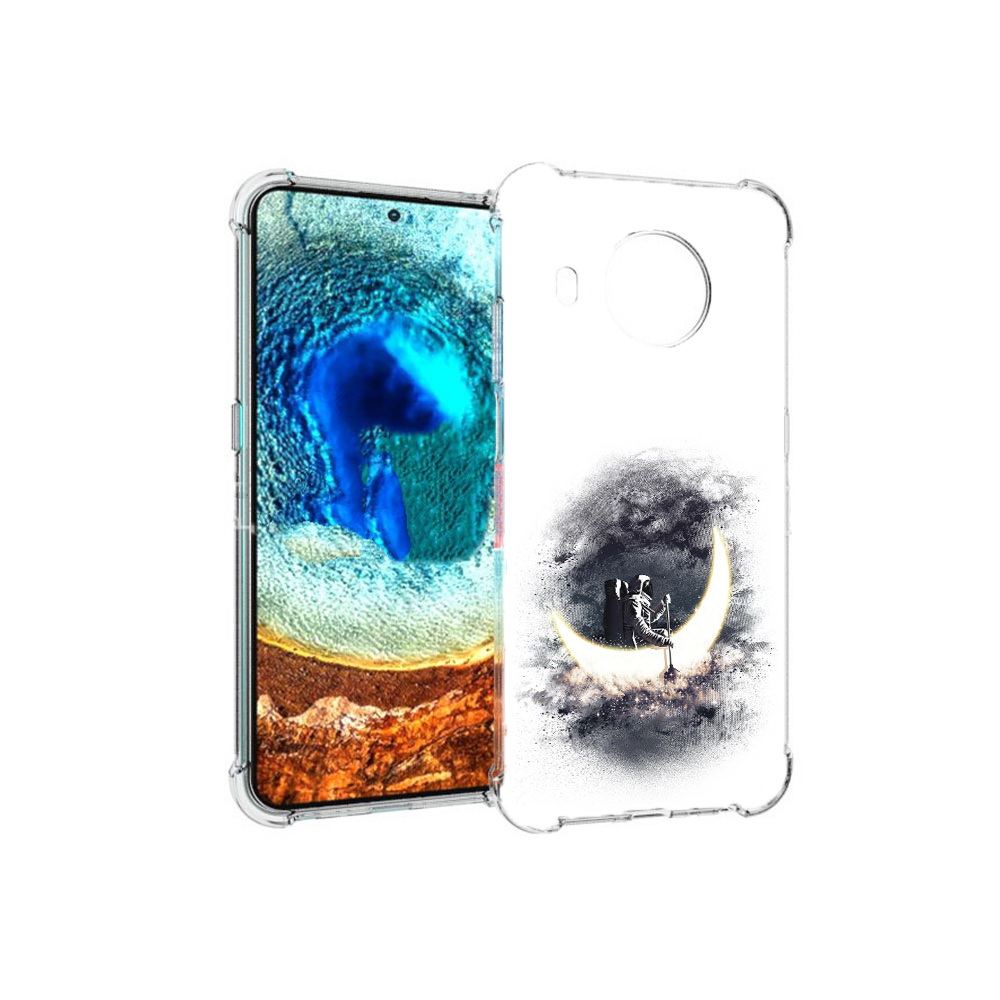 

Чехол MyPads Tocco для Nokia X20 лунный путешественник (PT159436.101.448), Прозрачный, Tocco