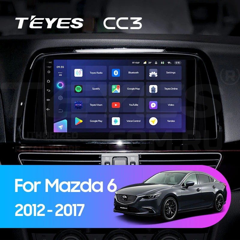 

Штатная магнитола Teyes CC3 4/32 Mazda 6 GL GJ (2012-2017) Тип-A, CC3
