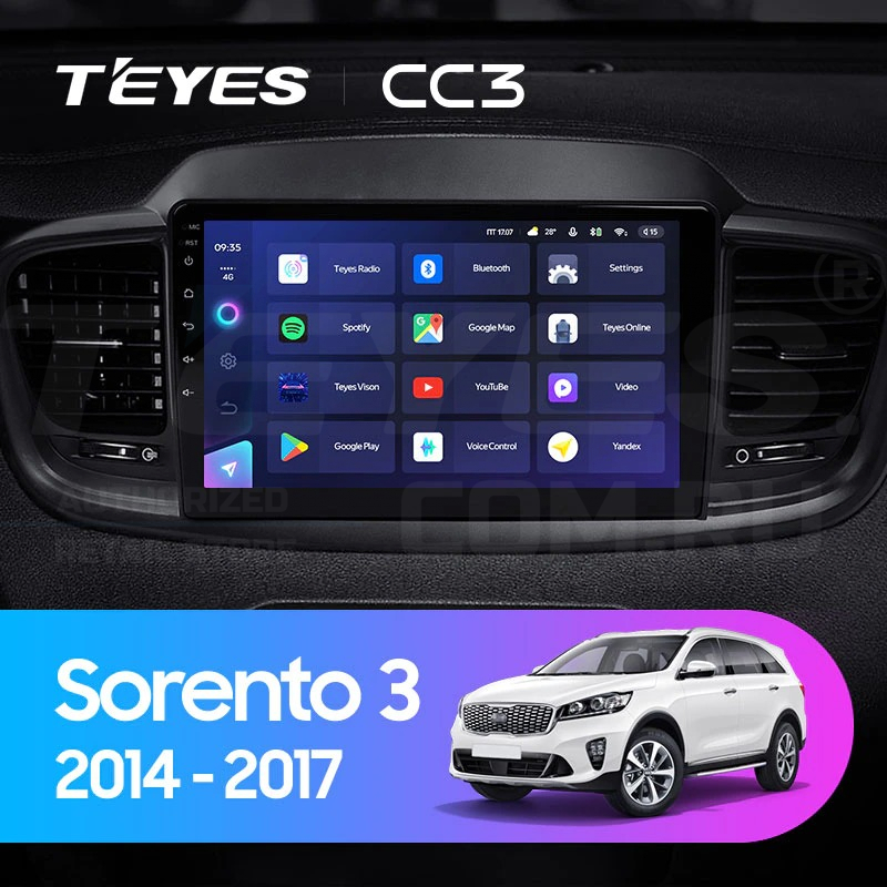 

Штатная магнитола Teyes CC3 4/32 Kia Sorento 3 Prime (2014-2017) Тип-A, CC3