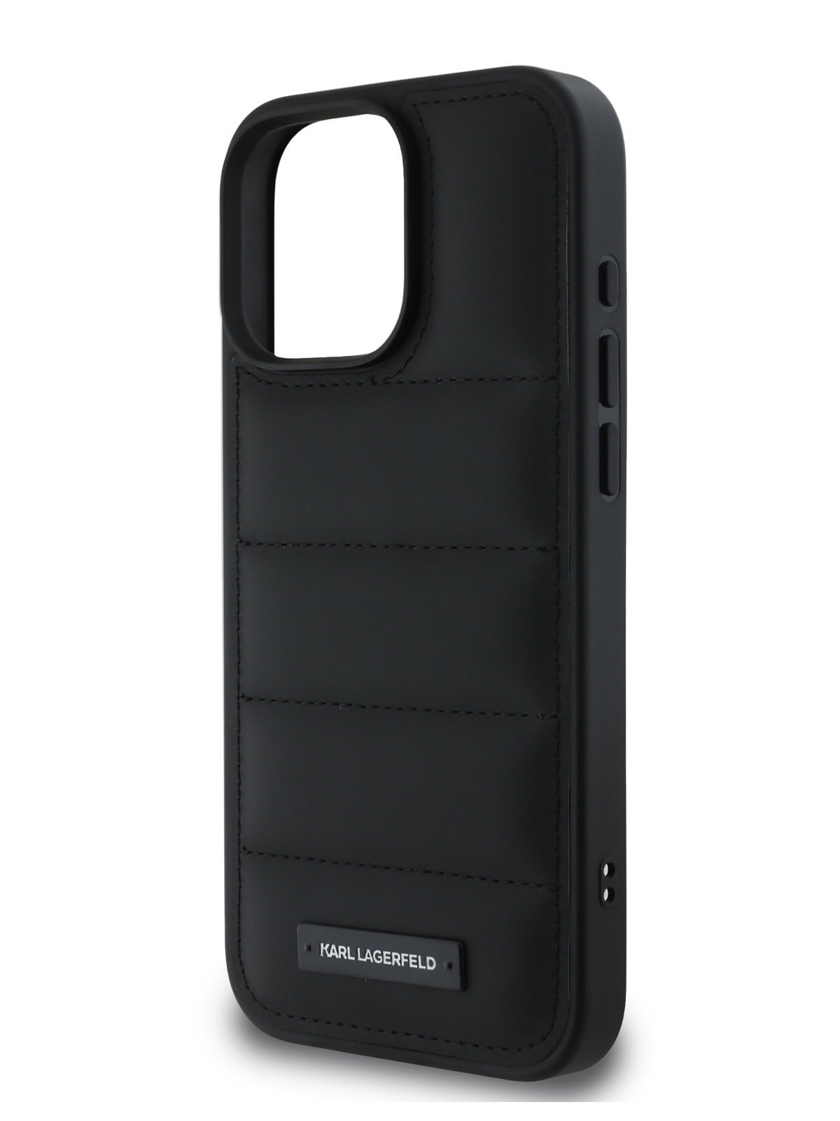 

Чехол Karl Lagerfeld для iPhone 16 Pro из стеганой экокожи, черный