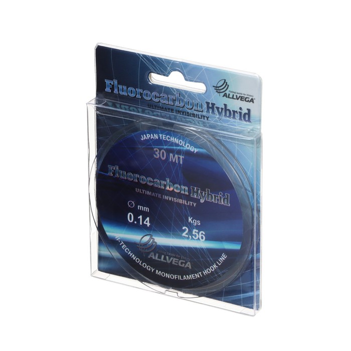 

Леска Allvega Fluorocarbon Hybrid, 0.14 мм, 30 м, Прозрачный, Fluorocarbon Hybrid