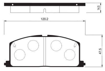 

Комплект тормозных колодок Sangsin brake SP1105