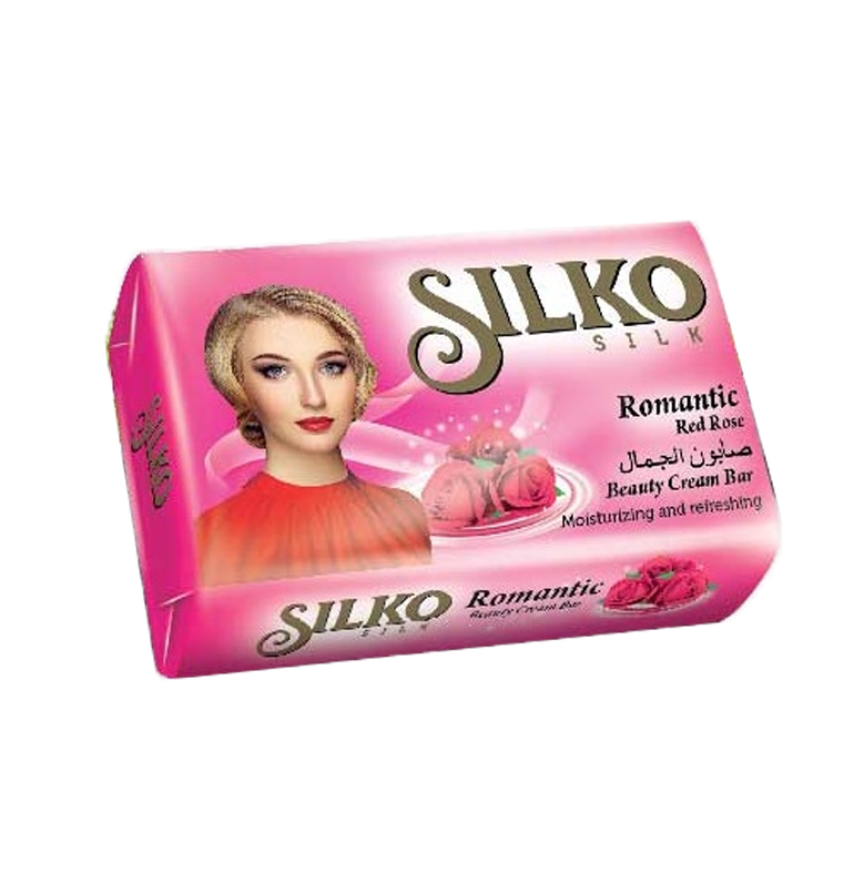 

Туалетное крем-мыло твердое Silko Silk красная роза 140 г