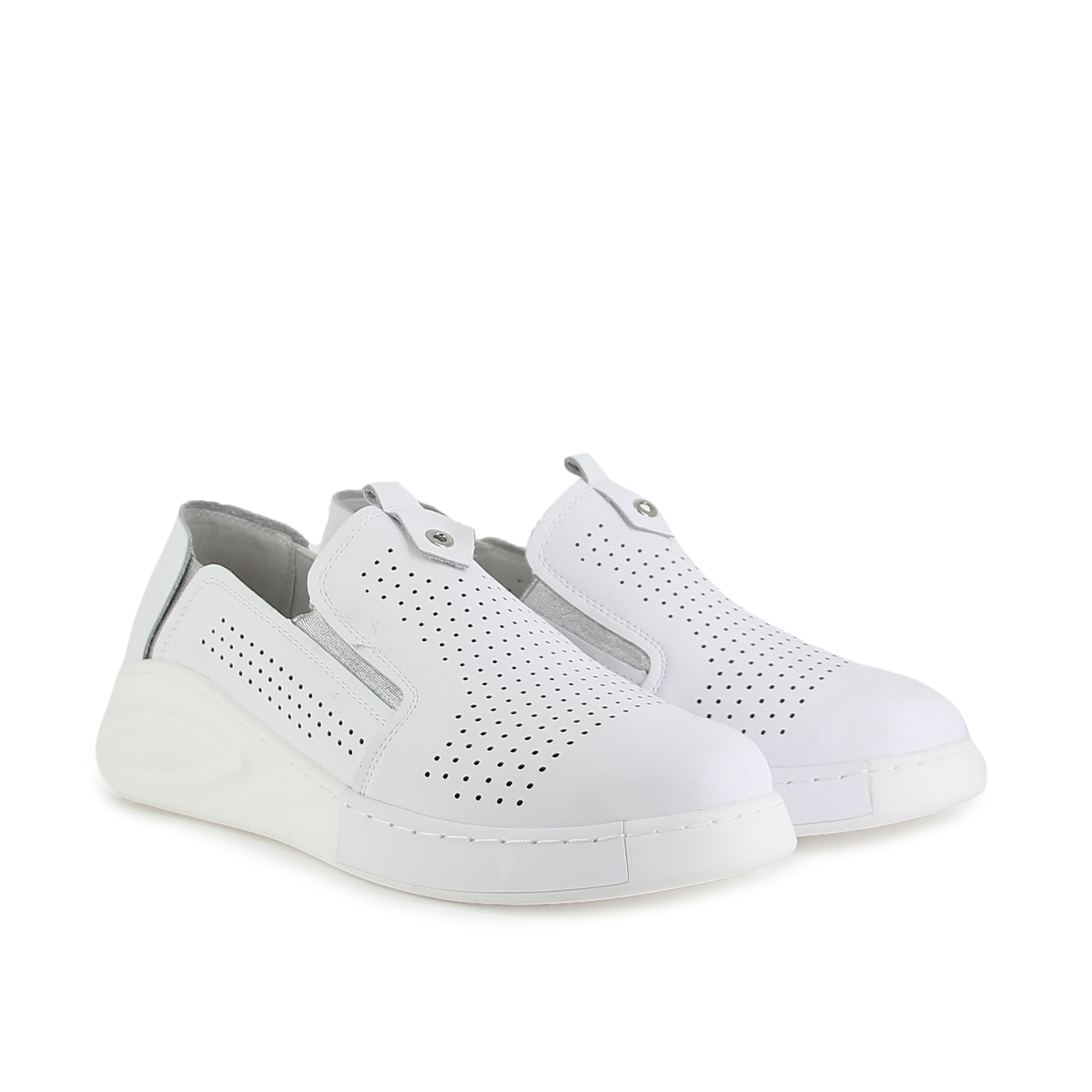 

Слипоны женские Baden JH011-020 белые 41 RU, JH011-020