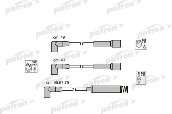 

Комплект проводов зажигания PATRON PSCI1008