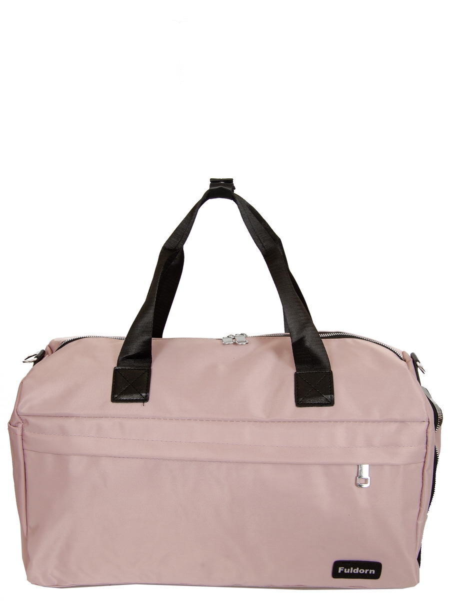 Дорожная сумка женская Fuldorn 143838 розовая, 47х27х24 см