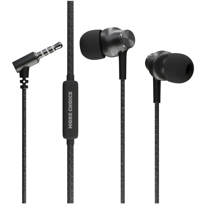 

Наушники More Choice G20, микрофон, вакуумные, 95 дБ, 32 Ом, 3.5 мм, 1.1 м, черные