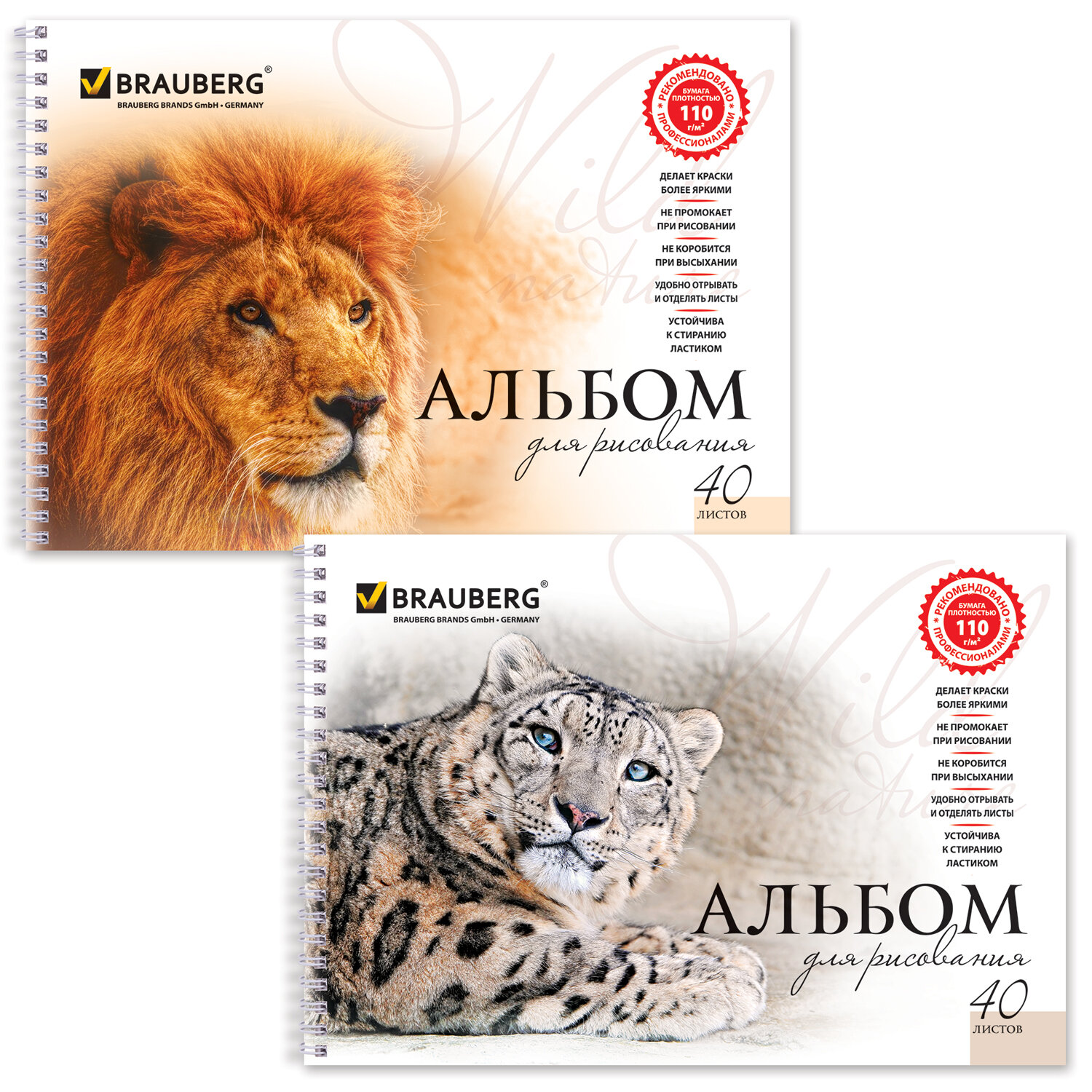 

Альбом для рисования, А4, 40 листов Brauberg, 205х290 мм, Благородные кошки 20 шт