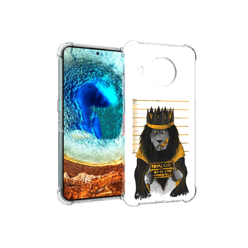 

Чехол MyPads Tocco для Nokia X20 лев в законе (PT159436.101.435), Прозрачный, Tocco