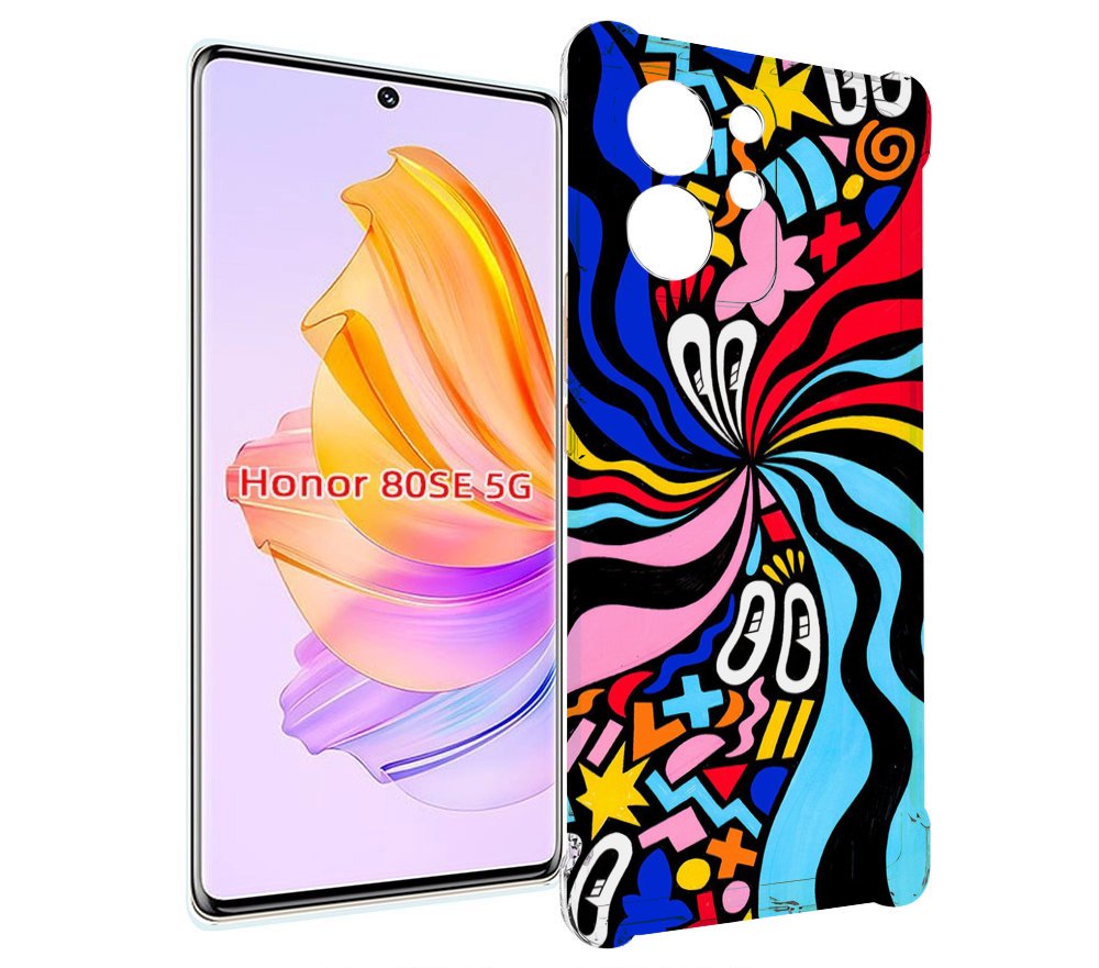 

Чехол MyPads волнистая-абстракция для Honor 80 SE, Прозрачный, Tocco