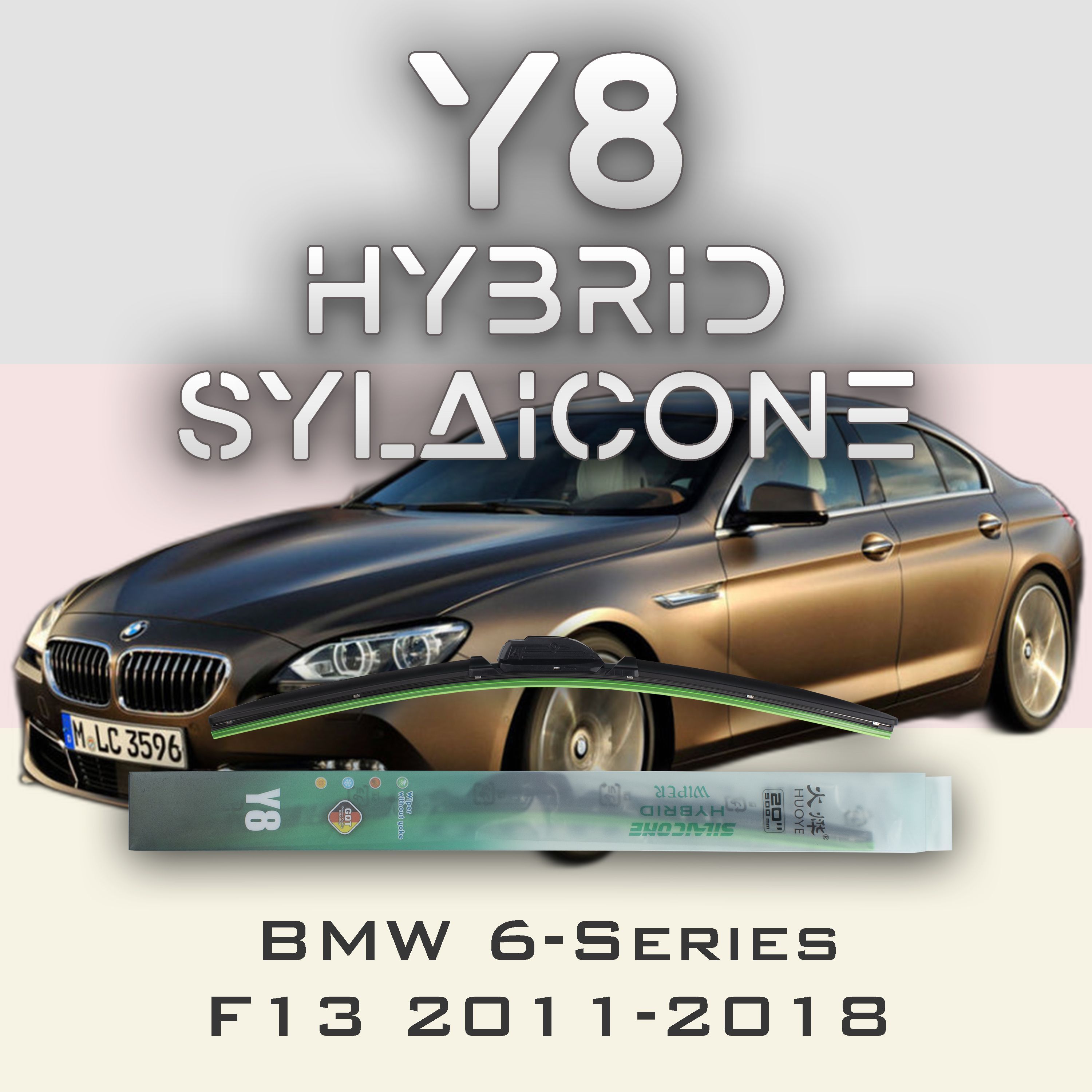 

Комплект щеток стеклоочистителя HUOYE Y8-BMW 6-Series F06\F12\F13 2011-2018, Y8