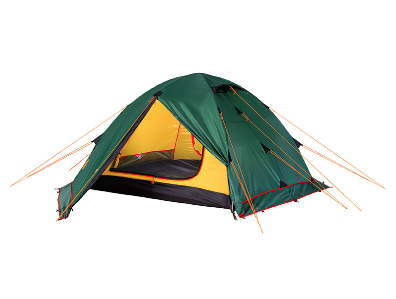 Палатка Alexika Rondo Plus Fib, треккинговая, 2 места, зеленый