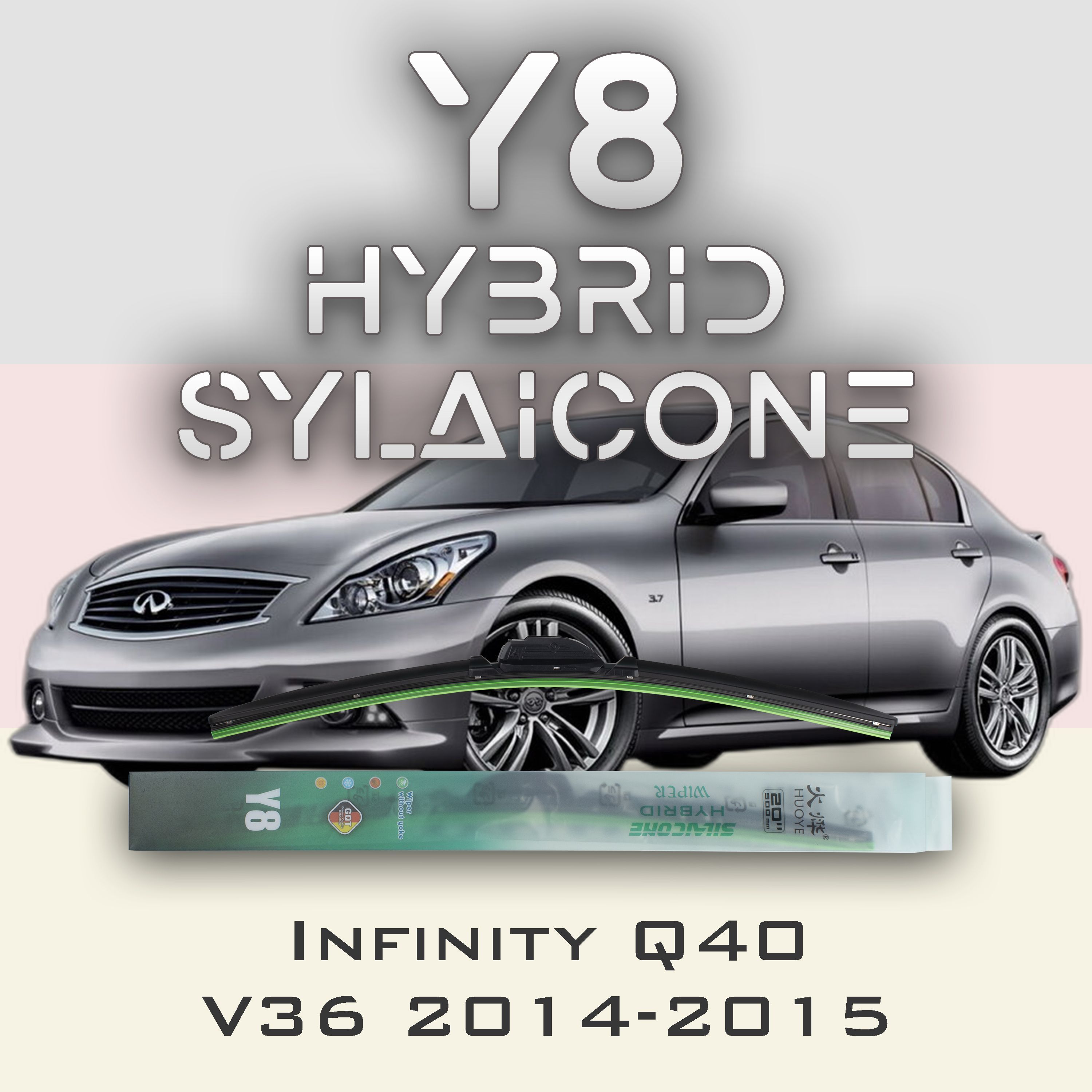 

Комплект щеток стеклоочистителя HUOYE Y8-Infiniti Q40 V36 2014-2015, Y8