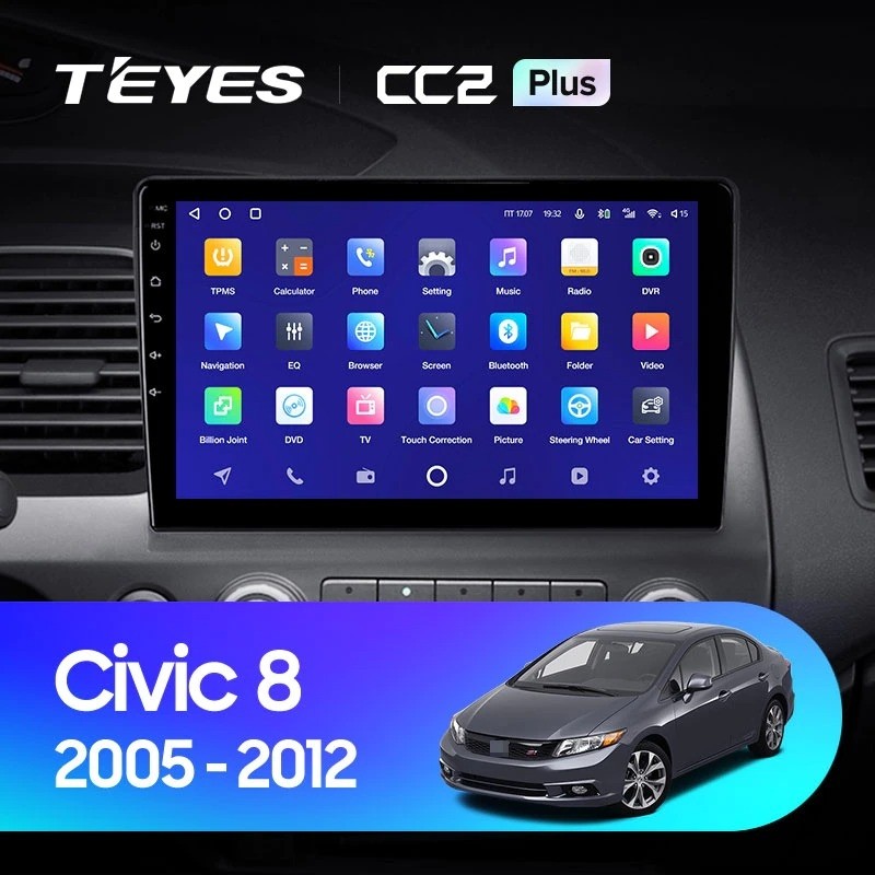 

Штатная магнитола Teyes CC2 Plus 6/128 Honda Civic 8 FK FN FD (2005-2012), CC2 Plus