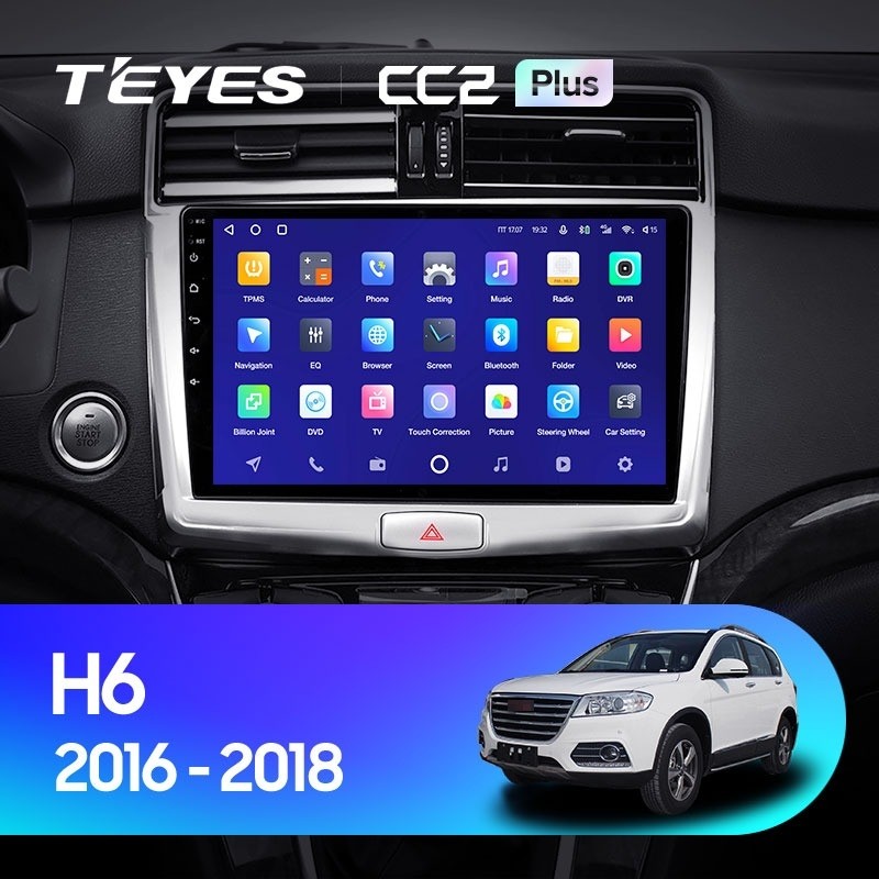 Штатная магнитола Teyes CC2 Plus 6/128 Haval H6 (2016-2018)