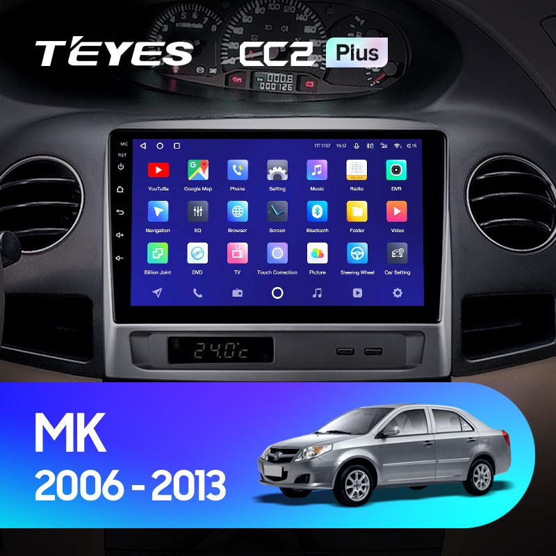 Штатная магнитола Teyes CC2 Plus 6128 Geely MK 1 2006-2013 3830000₽