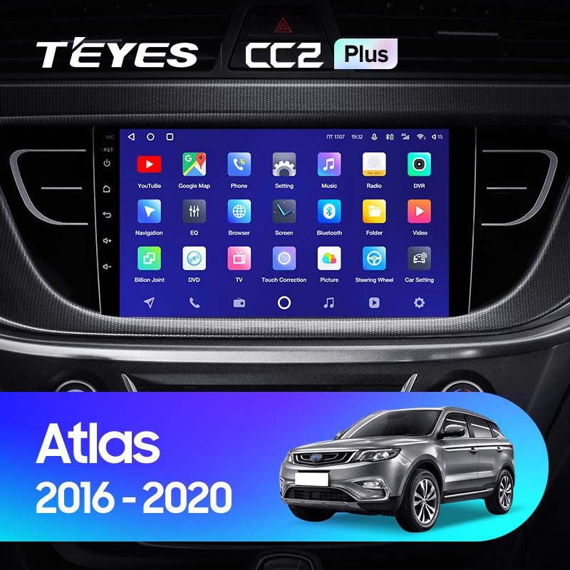 

Штатная магнитола Teyes CC2 Plus 6/128 Geely Atlas NL-3 (2016-2020), CC2 Plus