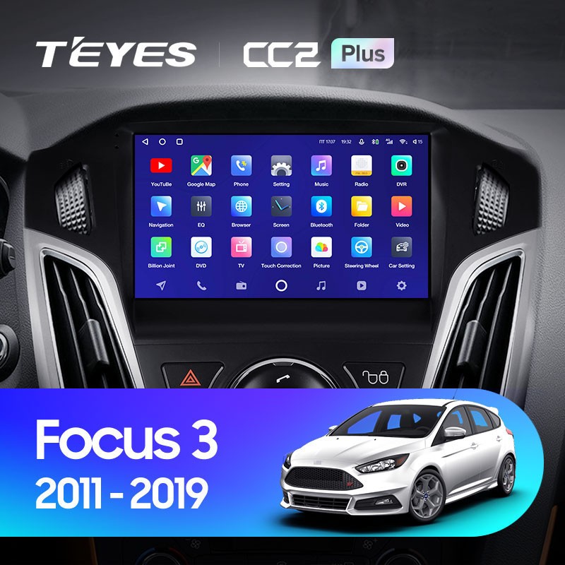 Штатная магнитола Teyes CC2 Plus 6/128 Ford Focus 3 (2011-2019)