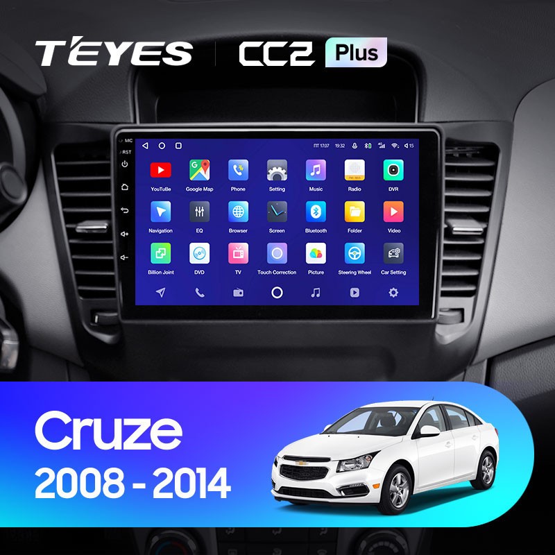 Штатная магнитола Teyes CC2 Plus 6128 Chevrolet Cruze J300 2008-2014 3970000₽
